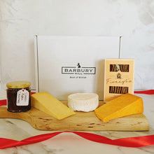 Load image into Gallery viewer, Torpenhow Organic Three Cheese Selection with crackers &amp; chutney
