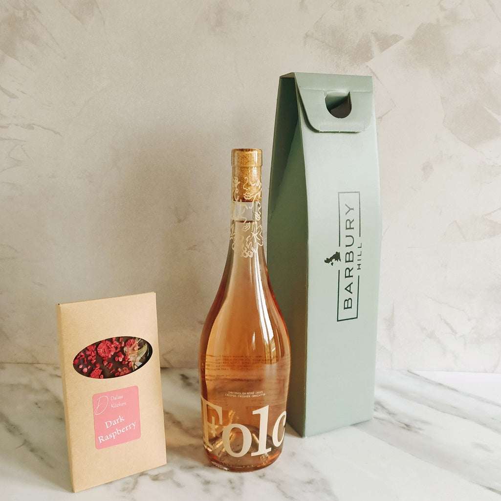 Folc Dry English Rosé & Free Dark Raspberry Bar