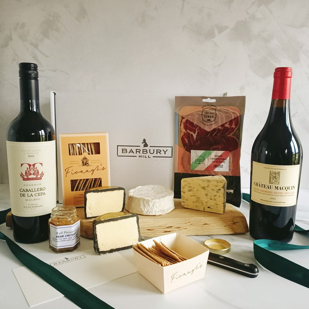 The Luxury Red Wine & Artisan Cheese Hamper